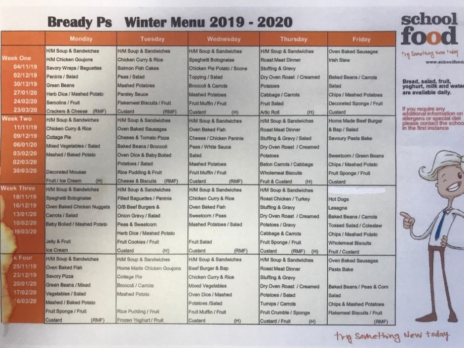 Lunch Menu